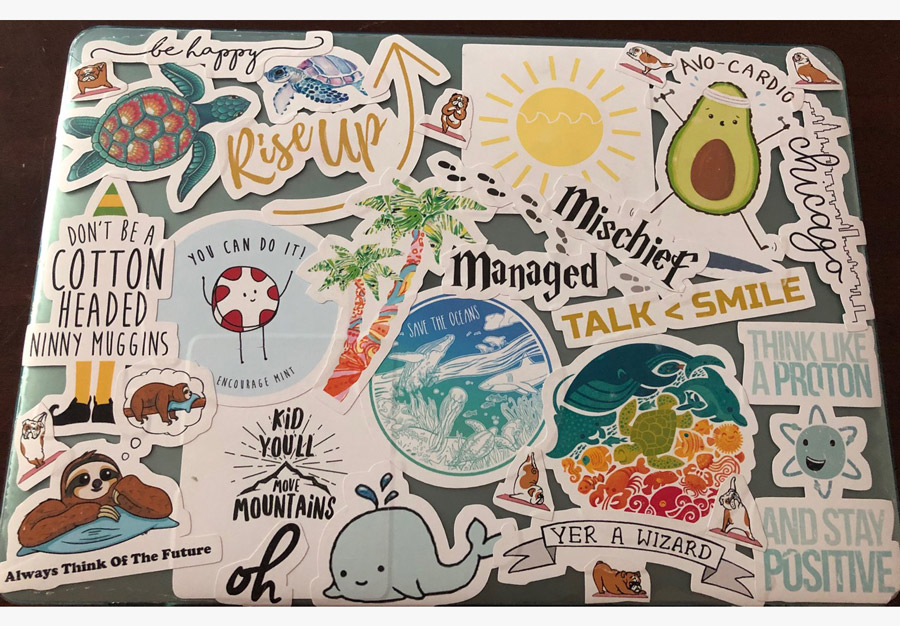 Laptop Stickers and What They Say About the UChicago Student College Admissions