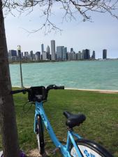 Halfway to downtown on a nice spring day