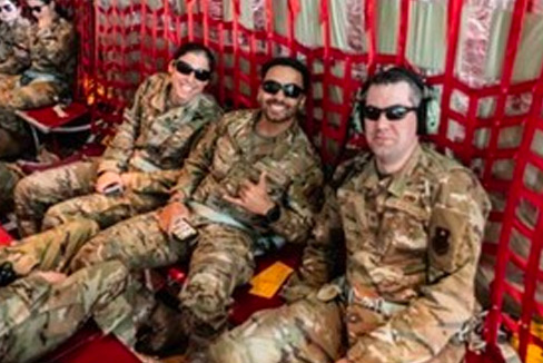 afrotc students in airplane