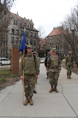 AFROTC students on campus