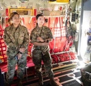 afrotc cadets on plane