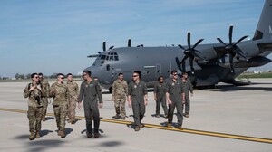 afrotc students on runway