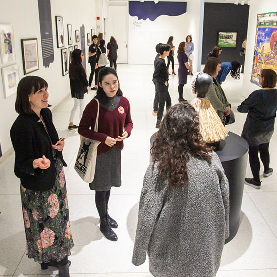 Student-curated art exhibit