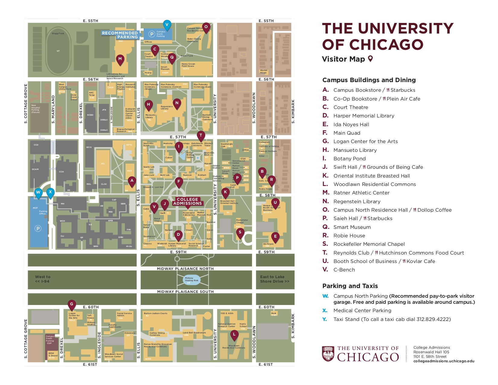 Map of UChicago Campus