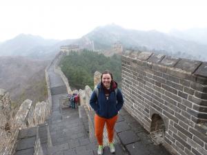 At the Great Wall on one of our Friday excursions