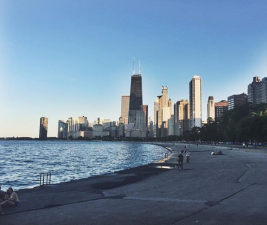 Instagram photo of Chicago skyline